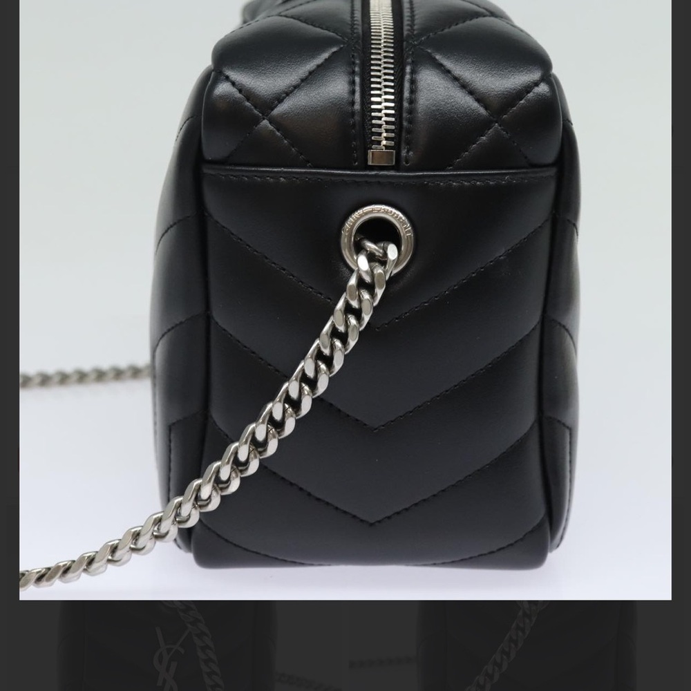 SAINT LAURENT Lulu Shoulder Bag Calfskin Black full inclusion - Picture 5 of 17